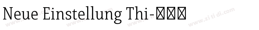 Neue Einstellung Thi字体转换